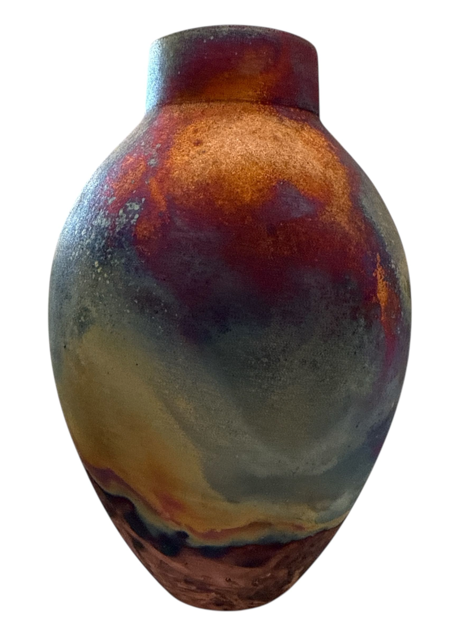 Raku Vase