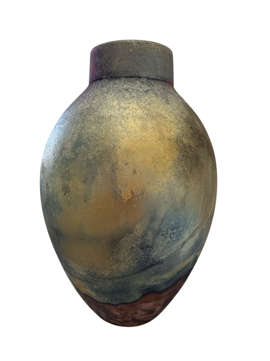 Raku Vase