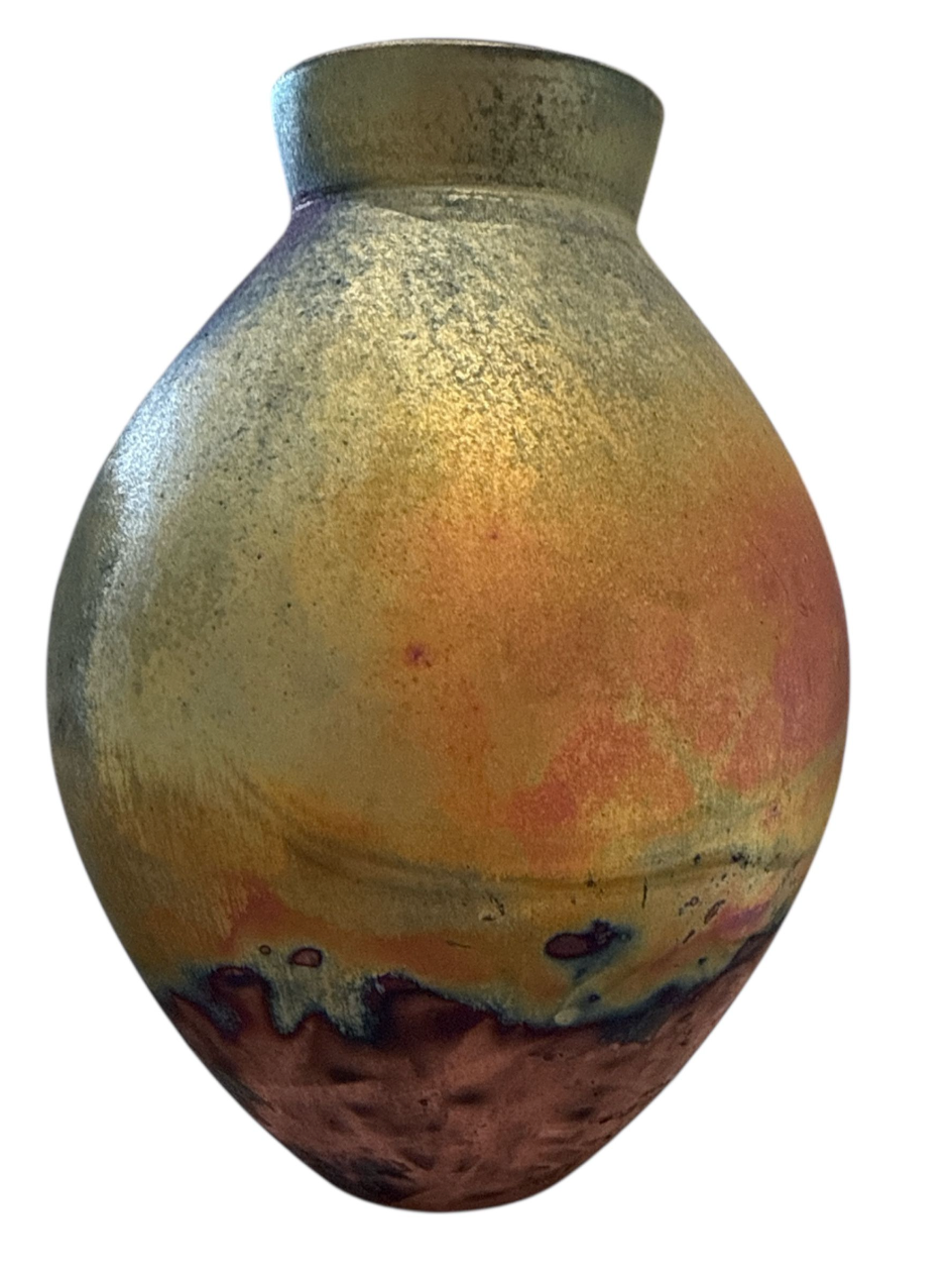 Raku Vase